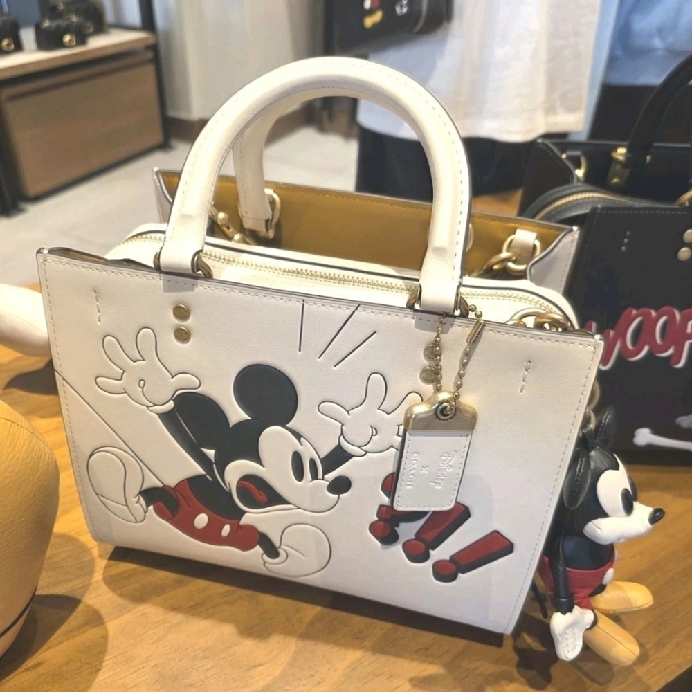 Disney x Coach Rogue 25 bag with Mickey Mouse Without The Bag Charm